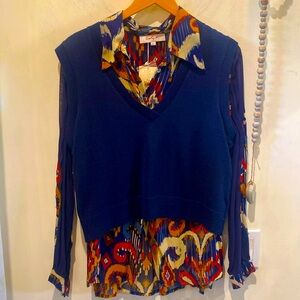 Derhy 2 piece shirt-M